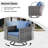 Wicker 6 - Person Outdoor Seating Group With Cushions With Fire Pit Table And Swivel Rocking Chairs-1283541873