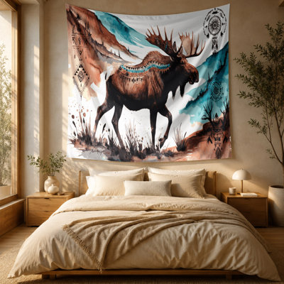 Tapisserie murale «Southwestern Animals Moose 39»