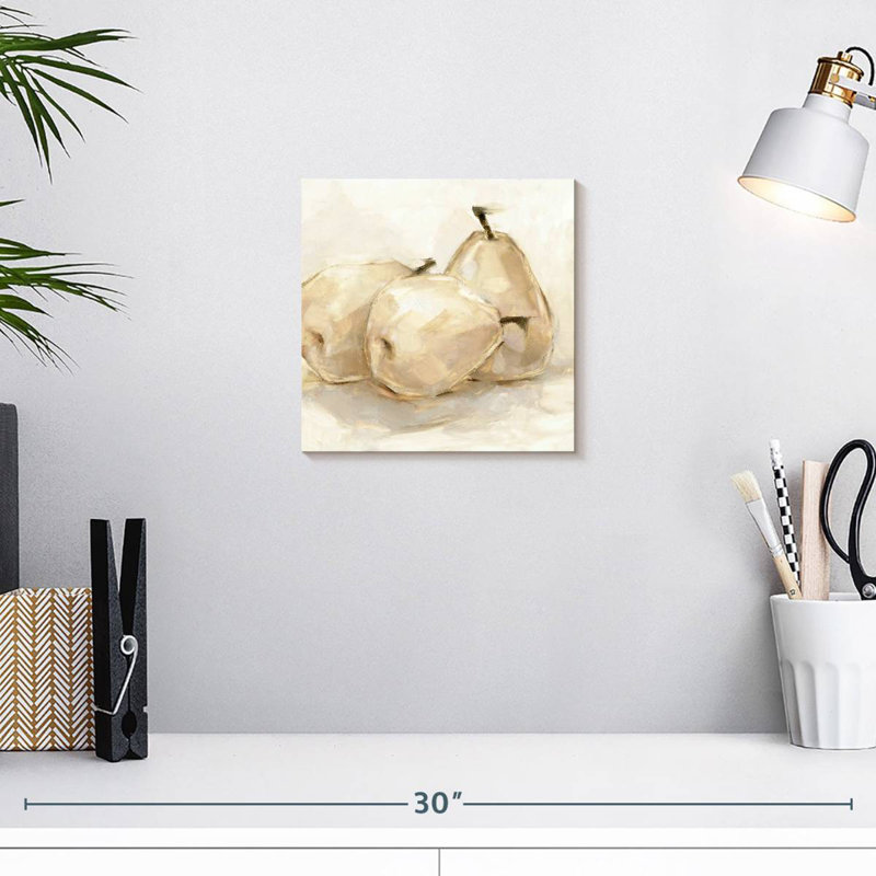 Yarlin White Pear Study II, 10" H x 10" W