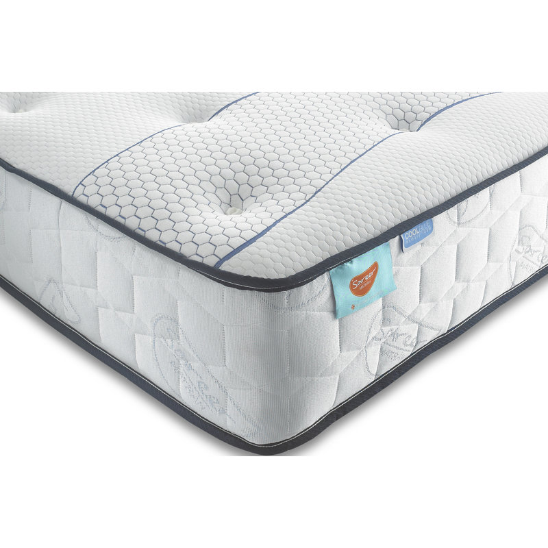 Sareer Cool Blue Hybrid Memory Coil Mattress, Single (3')