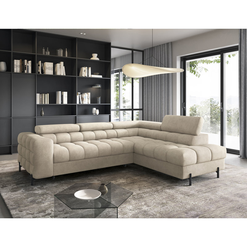 Burglind 5 Seater Sofa Bed, Right Hand Facing, Beige Aura 18
