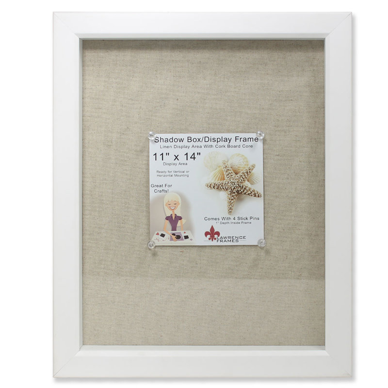 Ingulu Matte Shadow Box Picture Frame, 11" x 14", White