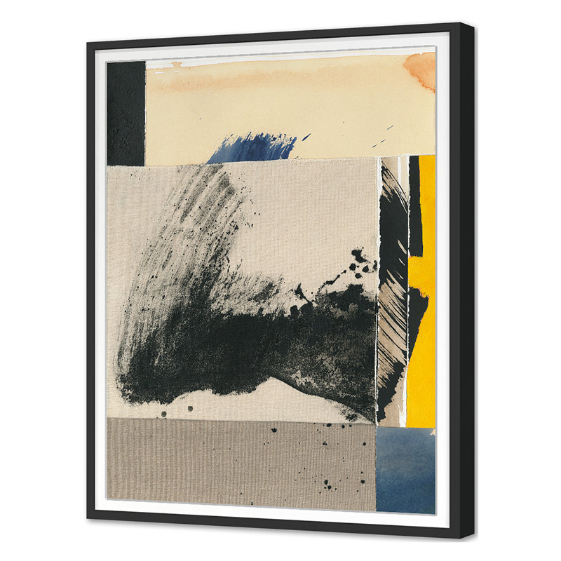 Assemblage 5 Print by Ngo, PC, 44'' H x 33'' W, Black Single Picture Framed