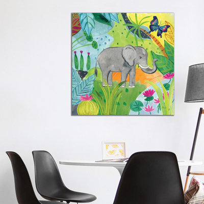 the Big Jungle I 1 Piece Wrapped Canvas Painting