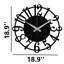 Horloge murale ronde en métal