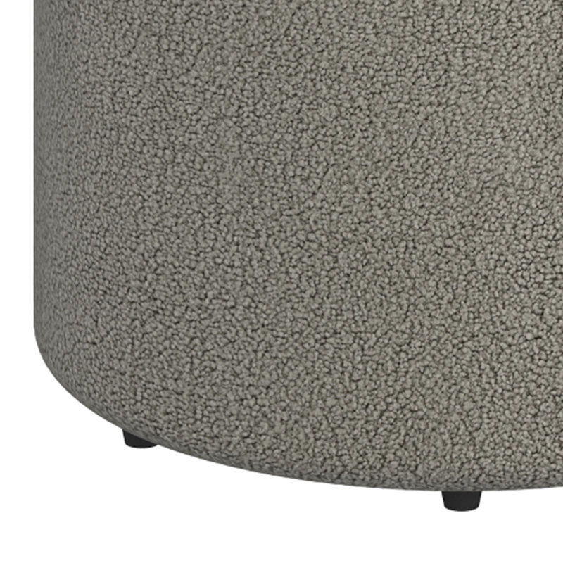 Repose-pieds rond Modern, Gris chaleureux