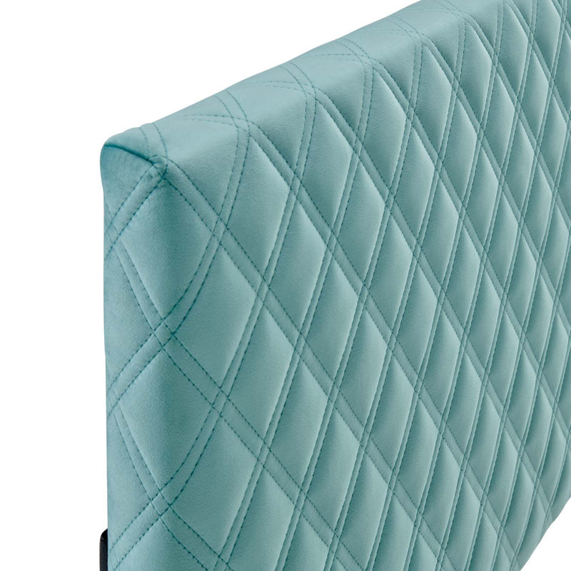 Angela Performance Velvet Headboard, Mint, King