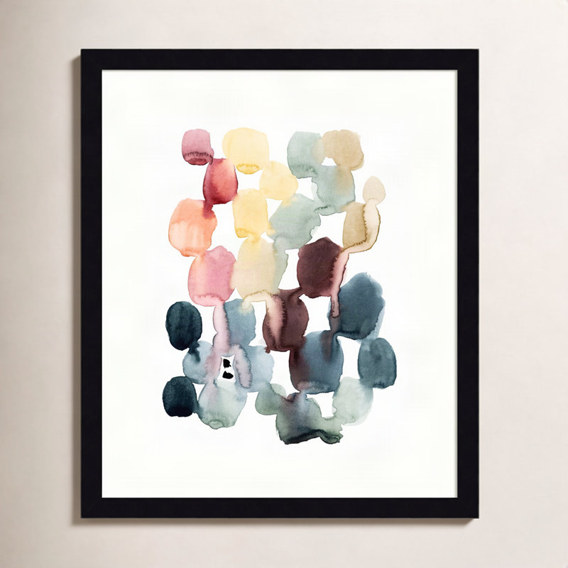 Desert Stones II - reproduction de photo encadrée sur papier, Papier avec cadre noir, H 37 po x l 31 po