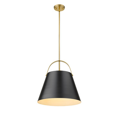 Luminaire suspendu conique à 1 lumière Chrisha