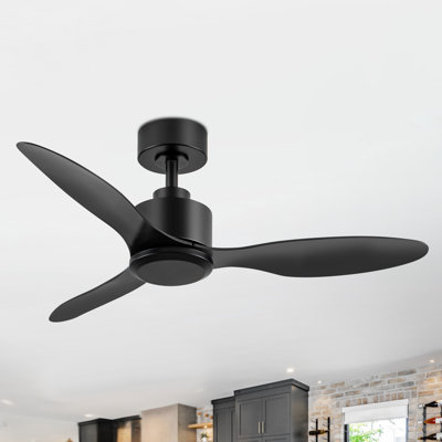  Wendolyne 42" 3-Blade Propeller Lightless Ceiling Fan without Lights