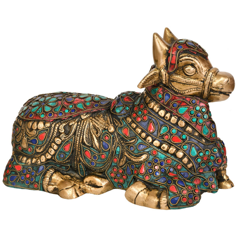 Statue en laiton de 10 po Nandi