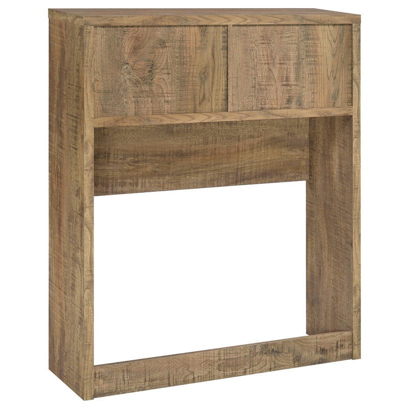Bookcase Headboard, Mango color, 48.5" H x 39" W x 11.5" D