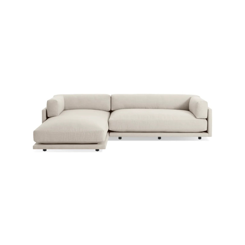 Sunday Chaise Sectional, Left Hand Facing, Sanford Natural Linen