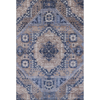 Premium Machine Washable Mayfield AMF1924 Diamond Rug