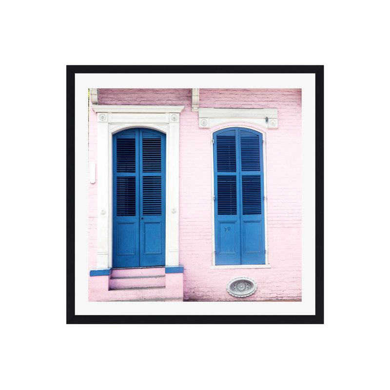 «Dobrev New Orleans Color II» par Catherine McDonald, reproduction sur toile, Cadre flottant noir, Non