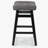 24" Kitchen Island Wooden Saddle Counter Height Short Bar Stool-613172646
