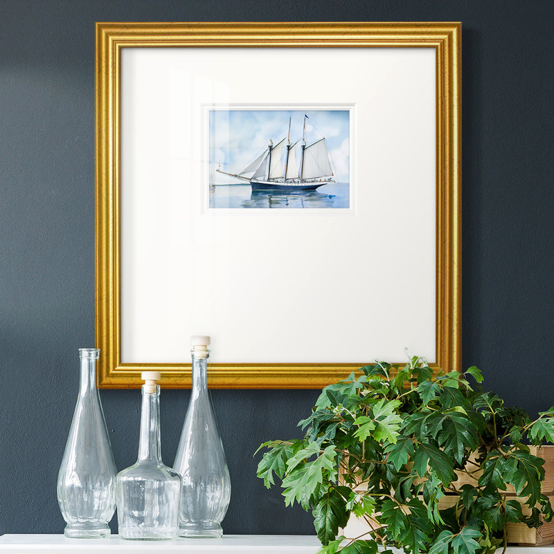 Voile bleue - impression d'un seul cadre photo, H 17 po x l 17 po x P 1,25 po