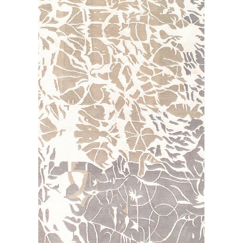 Abstract Area Rug in Beige/Gray