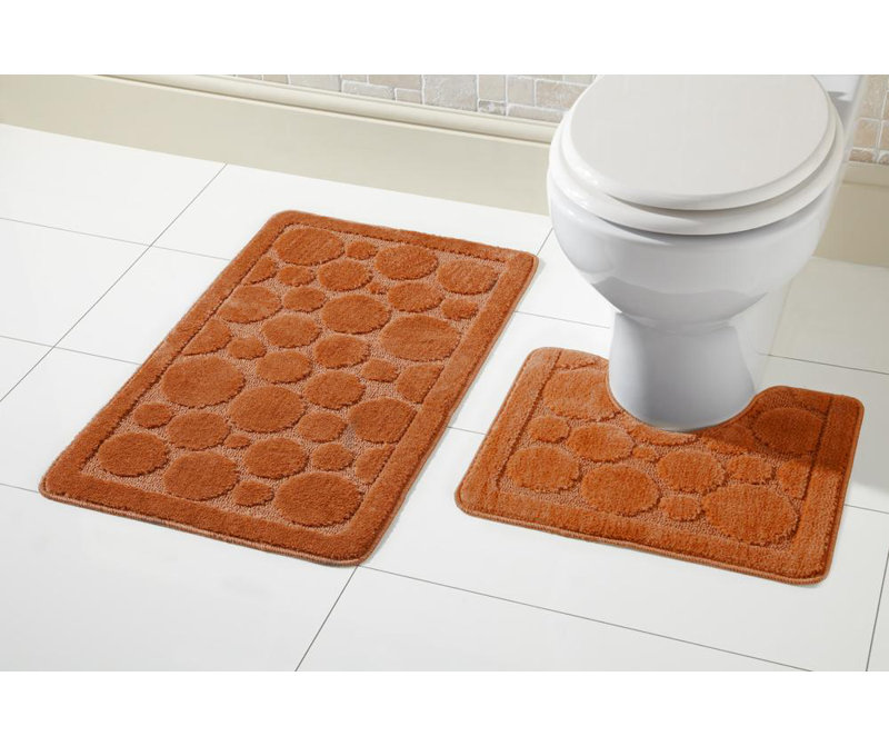 Non-Slip Bath Mat, Orange