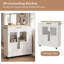 Chariot mobile pour îlot de cuisine avec roulettes, armoire avec tiroir, porte-serviettes et 3 tablettes à épices, petite table de cuisine centrale-974276137