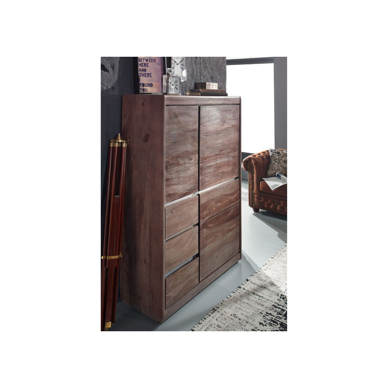 Sydney 102cm Solid Wood Sideboard, Smoked oak