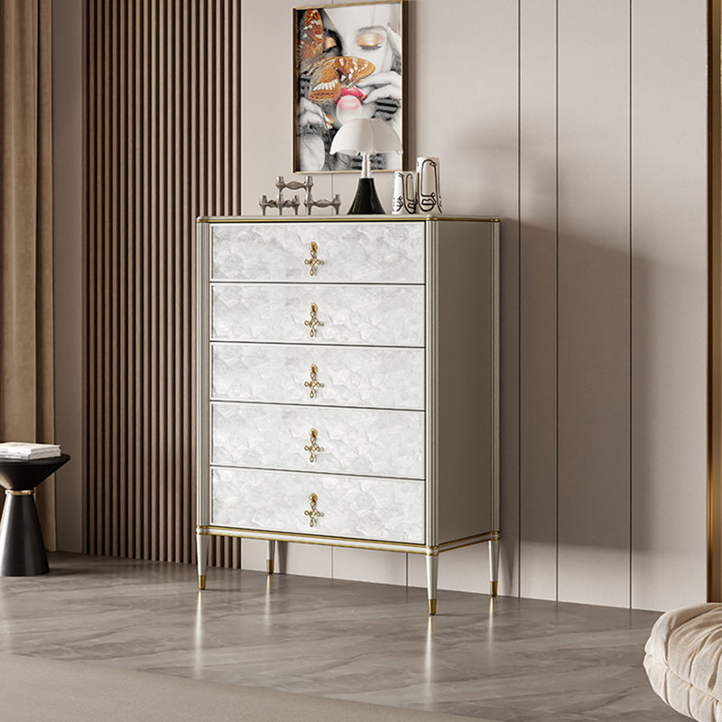 Lacquer Shell Simple Accent Cabinet Accent Chest