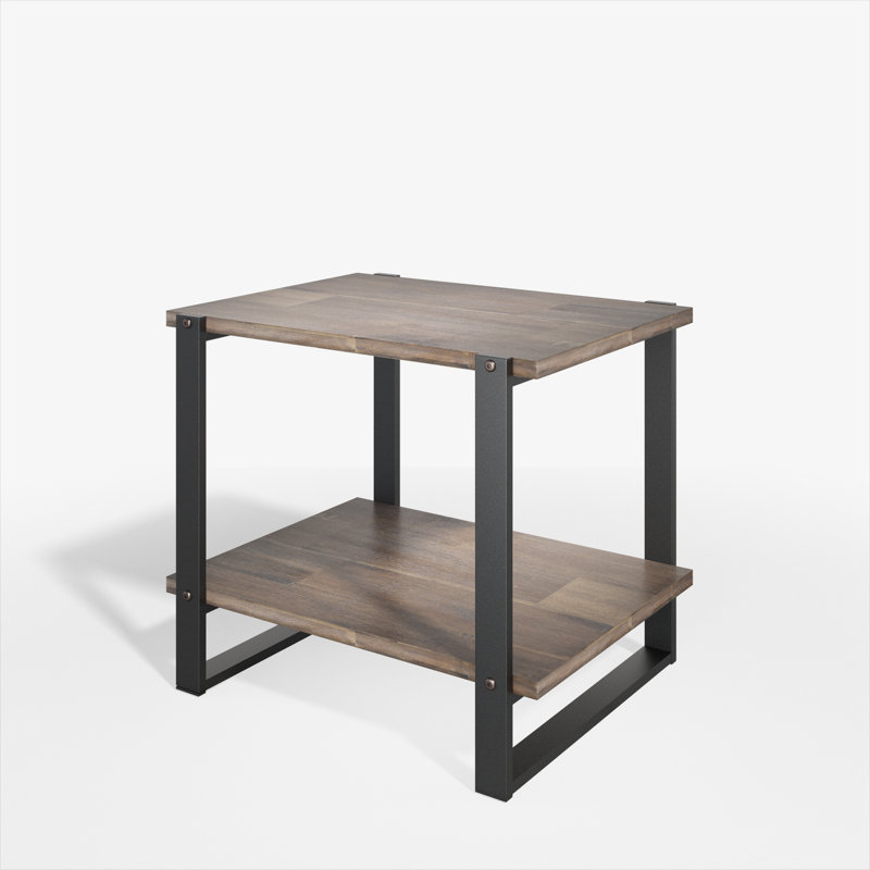 Ravidutt Solid Wood Top End Table