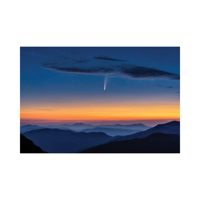 Comet Neowise by Hua Zhu - Wrapped Canvas Print, 66.04 cm H x 45.72 cm W x 3.175 cm D