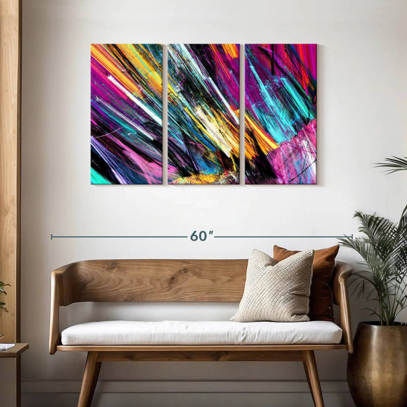 Avery Rainbow Abstract, 28" H x 45" W