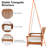 Andro 2 Person Eucalyptus Porch Swing