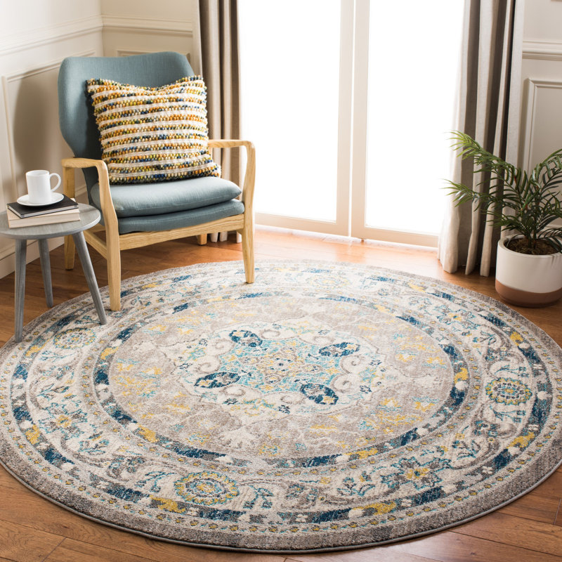 Dostie 100 Performance Oriental Rug, Square 6'7"