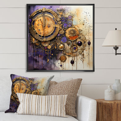 Purple And Yellow Timeless Collage I - Classics Wall Art