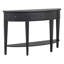 Canapé console en bois demi-lune moderne avec 3 tiroirs et 1 tablette pour le couloir, l'entrée et le salon