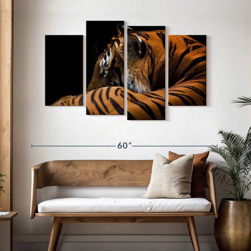 Brampt Majestic Tiger, 32" H x 52" W