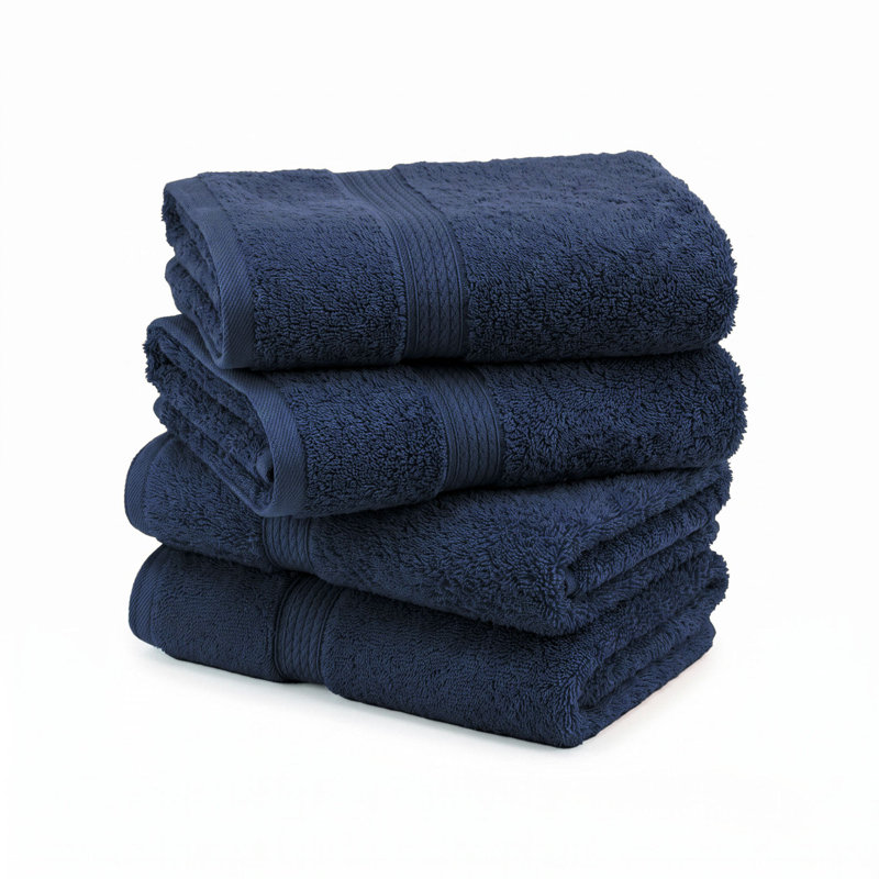 Coton luxueux et hautement absorbant Renata, Marine