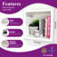  Ensemble de 2 tablettes murales cubiques flottantes pour la découverte de l'espace, blanches-119971538-130890029
