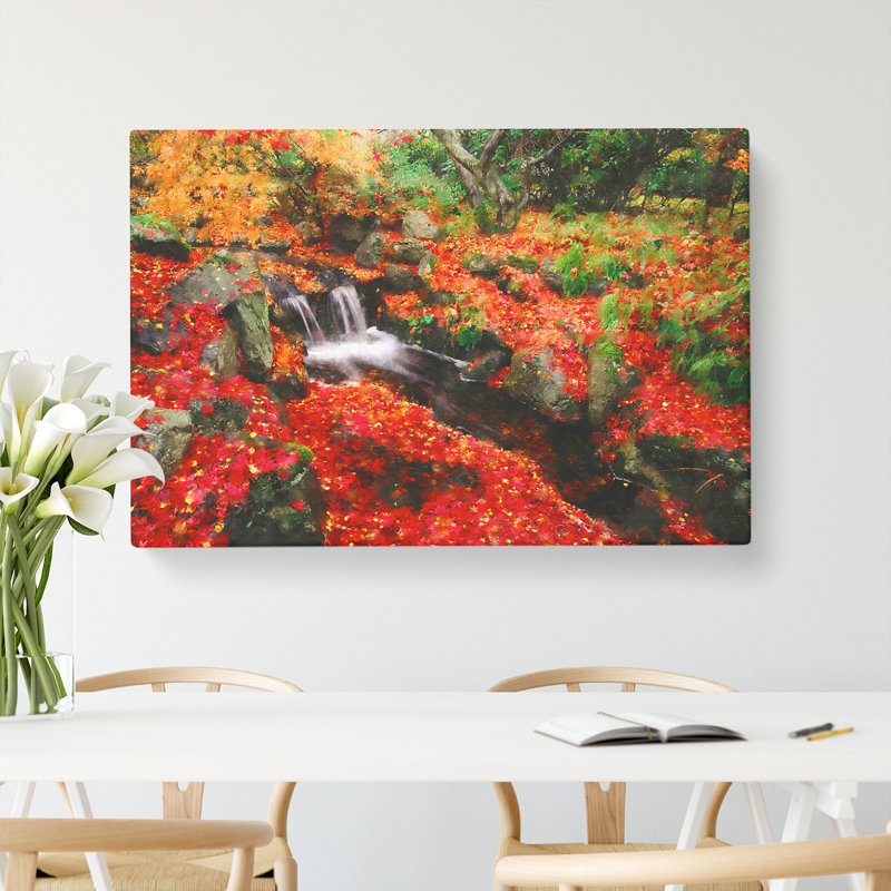 Forest Stream Vol.4 - Wrapped Canvas Painting, 50cm H x 76cm W x 3cm D