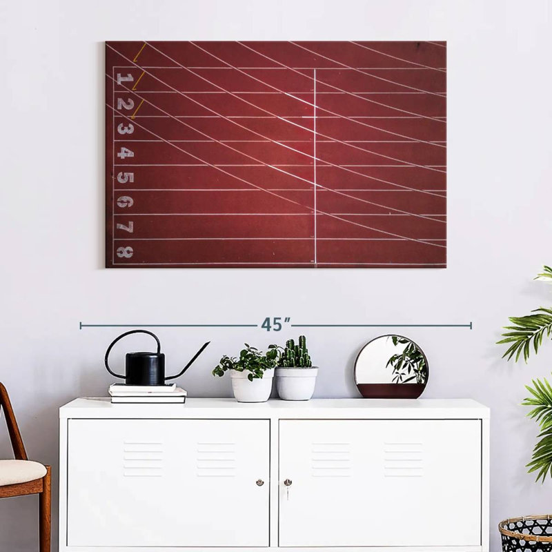 Sireci Empty Track And Field, 26" H x 39" W