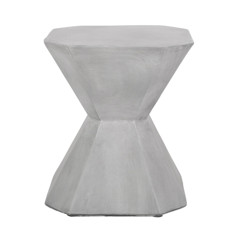 Outdoor Lightweight Concrete Side Table （Only Include Table)