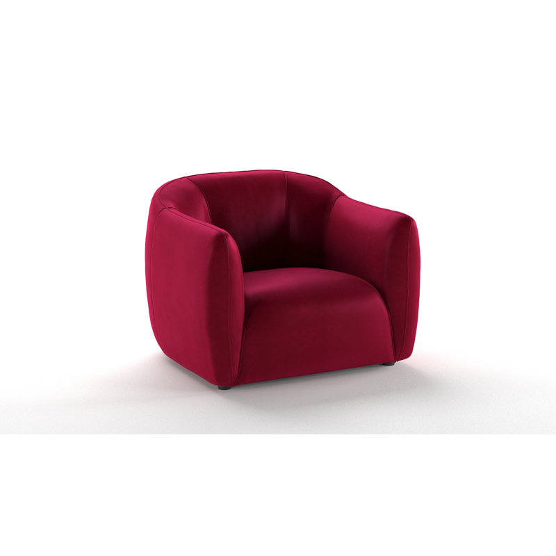 Midhurst Velvet Accent Chair, Purple