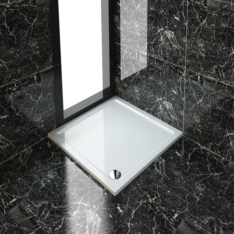 Gracinha Square Shower Enclosure with Tray, 1850mm H x 760mm W x 760mm D