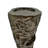 16" Textured Aluminum Candle Holder – Modern Rustic Metallic Sculpture Décor
