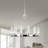 Custinne 12 - Light Zinc Alloy Dimmable Wagon Wheel Chandelier