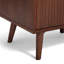 Table de chevet moderne à 2 tiroirs avec façades cannelées et rangement profond pour la chambre à coucher-1586540238