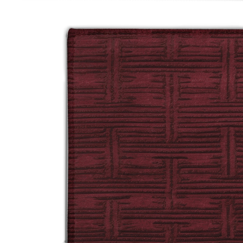 Tapis rouge intérieur et extérieur Trellis, Rectangulaire 8 pi x 10 pi