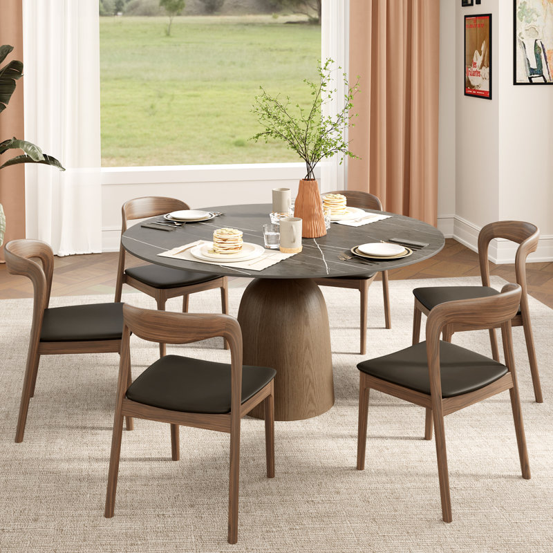Ensemble de table de cuisine 7 pièces Ikerne, H 59 po x L 59 po x l 29,5 po