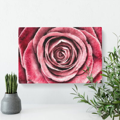 Pink Rose Flower Vol.2 - Wrapped Canvas