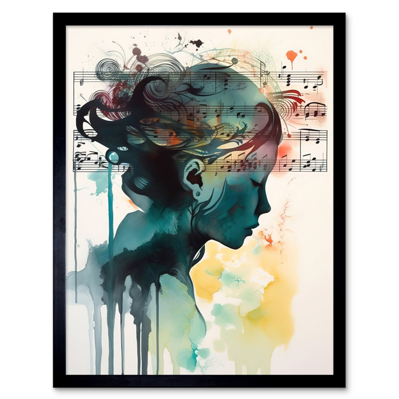 Music On My Mind Singing In My Head - Single Picture Frame Print