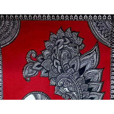 Art de plume de paon | Peinture sur toile | Par Shalini | Pour la décoration murale