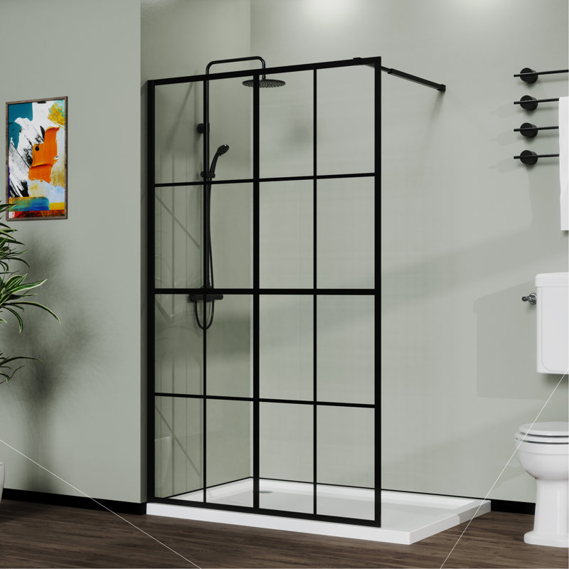 Rideau de douche sophistiqué 46 po x 72 po Noir